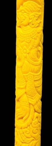 ( บรรจุ 1 ต้น ) เทียนลายหนุมาน  เทียนพรรษา เทียน 9*90 ซ.ม.   ถวายเข้าพรรษา 3