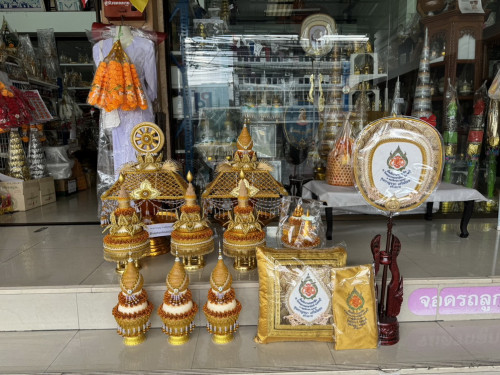 ต้นเทียนชาววังร้อยมุก  กรวยอุปัชฌาย์ ชาววังร้อยมุก  งานสวยๆแบบล้านนา กรวยบวช 2