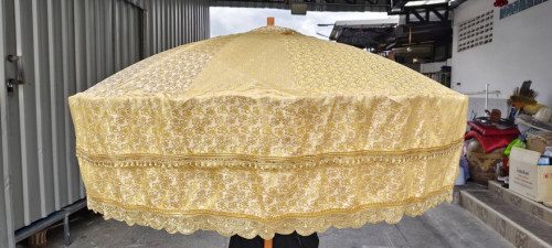 สัปทนผ้าแจ็คการ์ด   สัปทนกฐิน  สัปทนมาใหม่ สัปทนสีพาสเทล แจ๊คกาด  ยอดลงยา ด้ามชะแลค 5