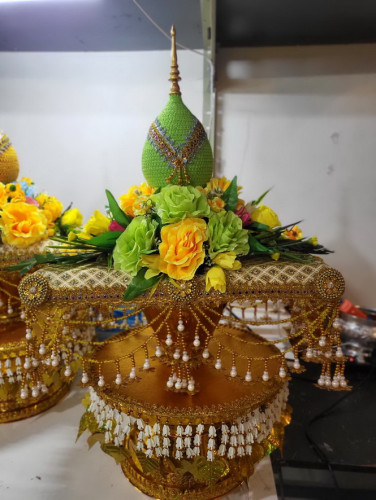 ครอบไตรลัคกี้ ครอบไตรหัวพุ่ม ครอบไตรทรงพุ่ม   ครอบไตรหัวพุ่มมุก สะพานบุญ 8
