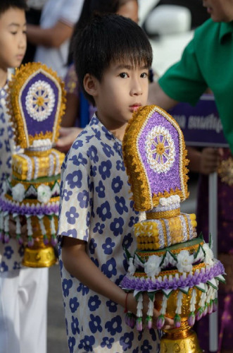 ต้นเทียนเสมา งานบวช ต้นเทียนอุปัชฌาย์ ต้นเทียนมาใหม่ 1