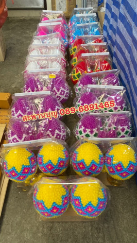 พานพุ่มดอกบานไม่รู้โรย  พานพุ่มดอกรัก   สะพานบุญ  มีหลายแบบ สั่งทำสีเดียวล้วนๆได้ 6