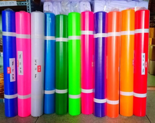 ผ้าแพรรุ่นม้วนใหญ่ ( ผ้าเยื่อไม้ ) 70 หลา กว้าง 36 นิ้ว ผ้าสีผูกศาล ผ้าแพรผูกศาล 3