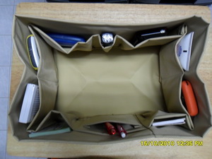 ช่องจัดระเบียบกระเป๋า Longchamp/m หูยาว (สีเบจ)
