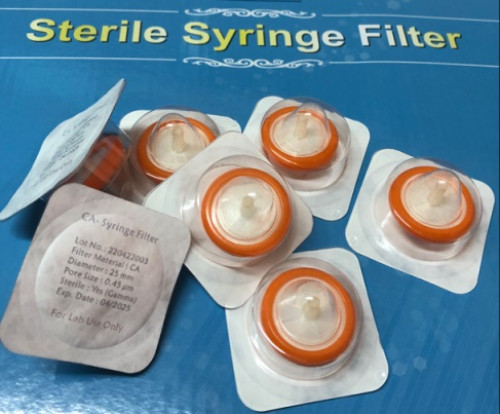25mm Syringe Filter, 0.22um, Individual Sterile, 100 pcs/pack - Chromplus