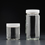 Clear Glass Straight Sided Wide Mouth Jars - Short and Tall