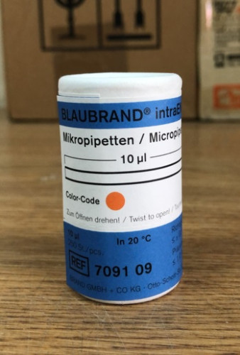 Capillary tube, Micropipette, 10ul, 250 pcs/pack - Brand -709109