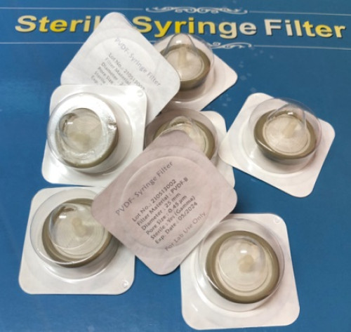 25mm Syringe Filter, 0.45um, Individual Sterile, 100 pcs/pack - Chromplus