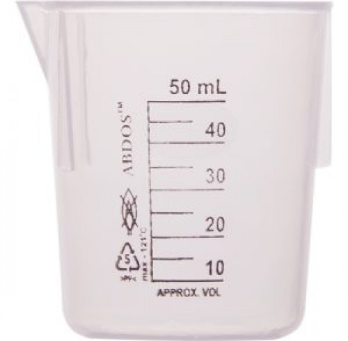 Printed Beakers PP Without Handle Abdos