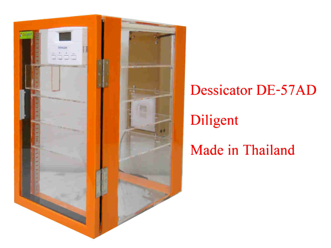ตู้ลดความชื้นด้วยไฟฟ้า  Dry Cabinet Diligent รุ่น DE-57A แบบอนาล็อค พร้อมแสดงผล 3
