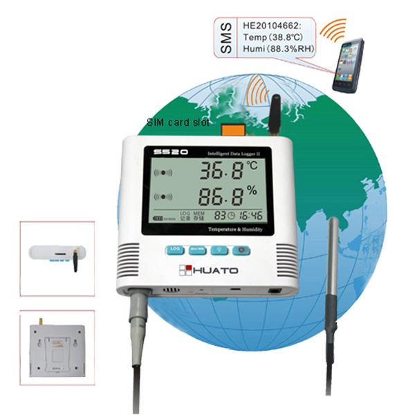 เครื่องวัดอุณหภูมิและความชื้นด้วยหัววัดภายนอก S500-EX-GSM