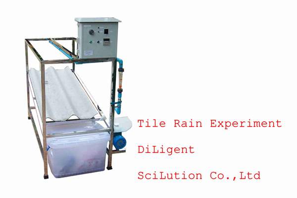 Rain Tile experiment ชุดทดสอบกระเบื้องมุงหลังคา แบบฝน