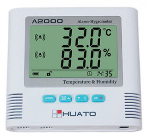 Thermo- Hygrometer A2000-TS วัดค่า อุณหภูมิและความชื้นพร้อมแจ้งเตือนด้วยเสียงเมื่อค่าเกินที่กำหนดไว้ 0