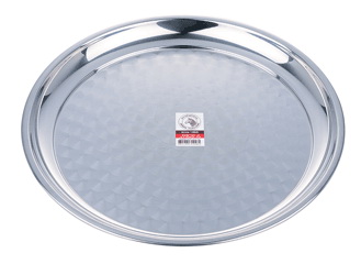 131046  ถาดกลมสเตนเลส ตราหัวม้าลาย 18 นิ้ว