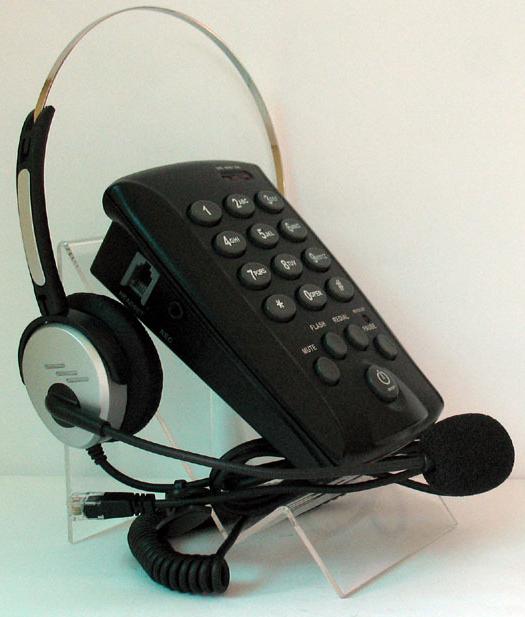 โทรศัพท์ + ชุดหูฟัง Call Center Headset รุ่น T-800