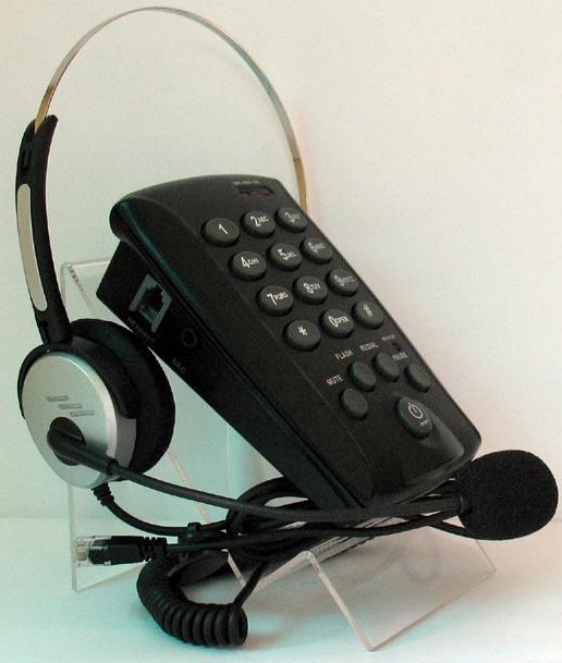 โทรศัพท์ + ชุดหูฟัง Call Center Headset รุ่น T-800