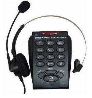 โทรศัพท์ + ชุดหูฟัง Call Center Headset รุ่น T-760 1