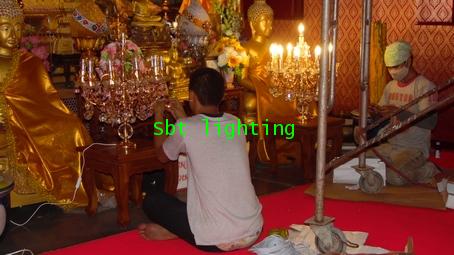 การติดตั้งโคมไฟ ปี 58  วัดบางน้ำผึ้งใน  จังหวัดสมุทรปราการ 2