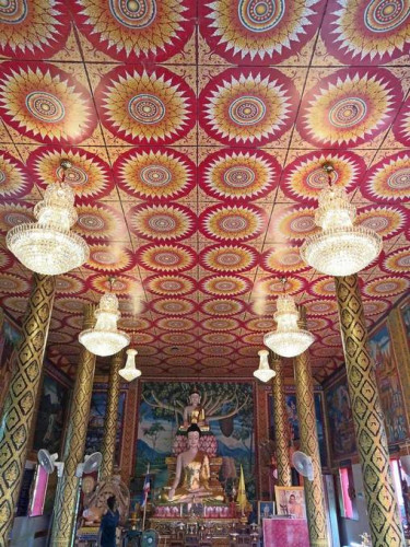 งานติดตั้งโคมไฟ คริสตัล  ในอุโบสถวัดฝาง   จังหวัดน่าน 9