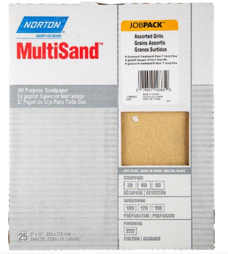 Norton Sandpaper Sheets