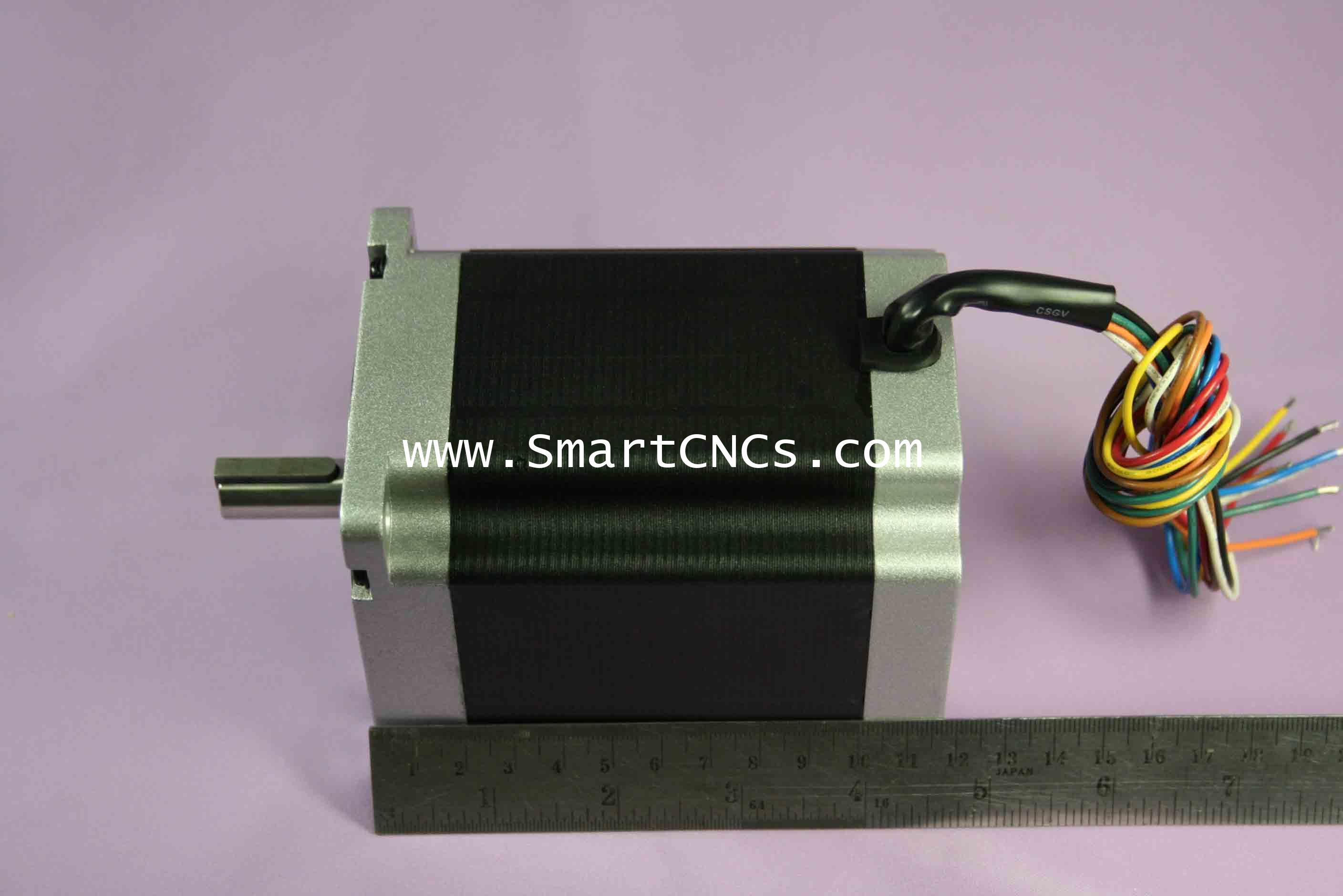 เสต็ปปิ้งมอเตอร์รุ่น 86HS85 ชนิด 2 เฟสแรงบิดสูง NEMA34 กระแส 6A แรงบิด 8.5 N.m ราคา 6,240 บาท 1