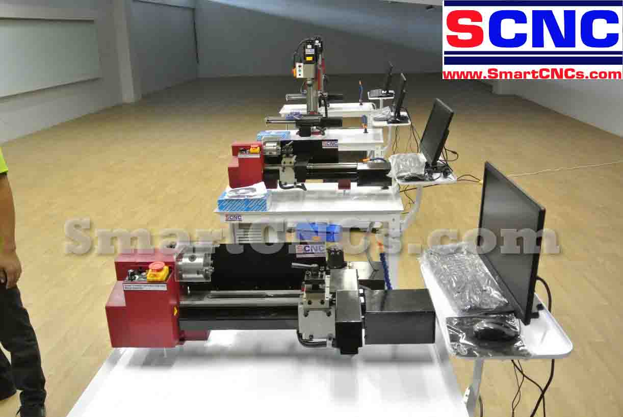 เครื่องกลึง ซีเอ็นซี ขนาดเล็ก รุ่น SCL-300X2-H ราคาพิเศษ 3