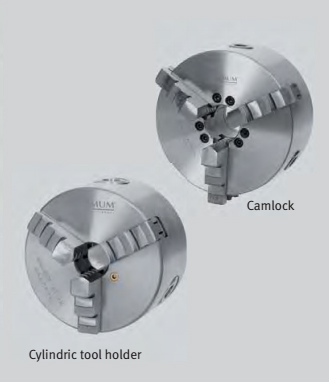 3442760 Three-jaw Camlock lathe chuck, centrically clamping ø 160 mm