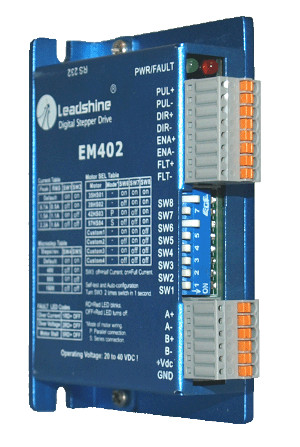 EM402 - Advanced Digital Stepper Drive with Stall Detection; Max 40 VDC / 4.2A