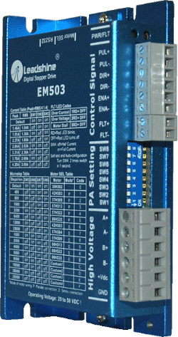 EM503 - Advanced Digital Stepper Drive with Stall Detection; Max 50 VDC / 4.2A
