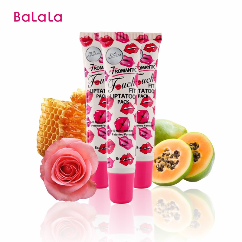 balala 7 romantic touchfit lip tatoo pack 01 สีชมพู ราคาถูก W.33 รหัส L333