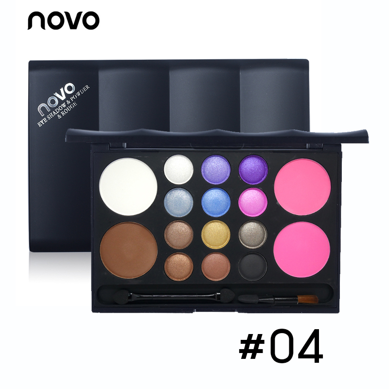 novo eyeshadow  powder rouge พาเรทอายแชโดว์ 12+4 make up No.04 ราคาส่งถูกๆ w.230 รหัส ES127