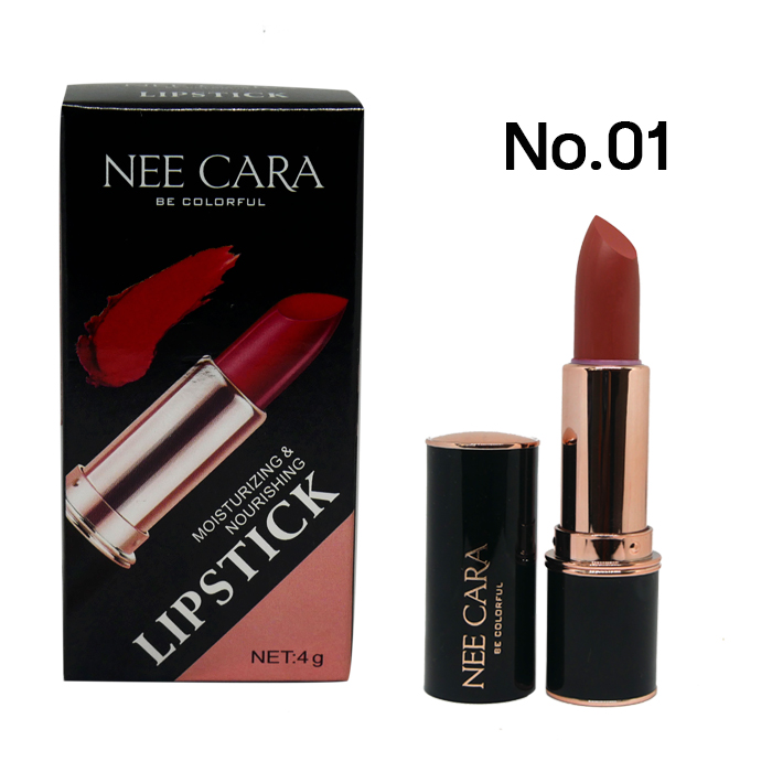 NEE CARA Lipstick moisturizing  nourishing No.01 ราคาส่งถูกๆ W.50 รหัส L108