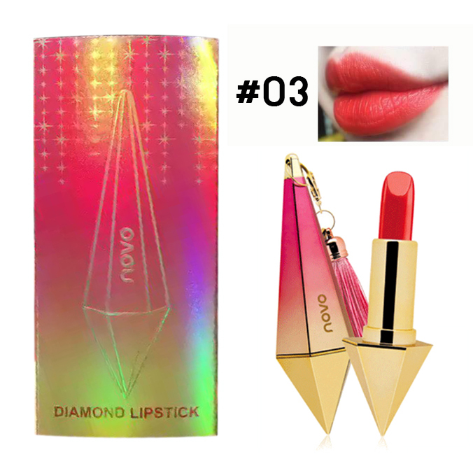 Novo Diamond Lipstick ลิปเพชรโนโว เบอร์ 03 ราคาส่งถูกๆ W.90 รหัส L17