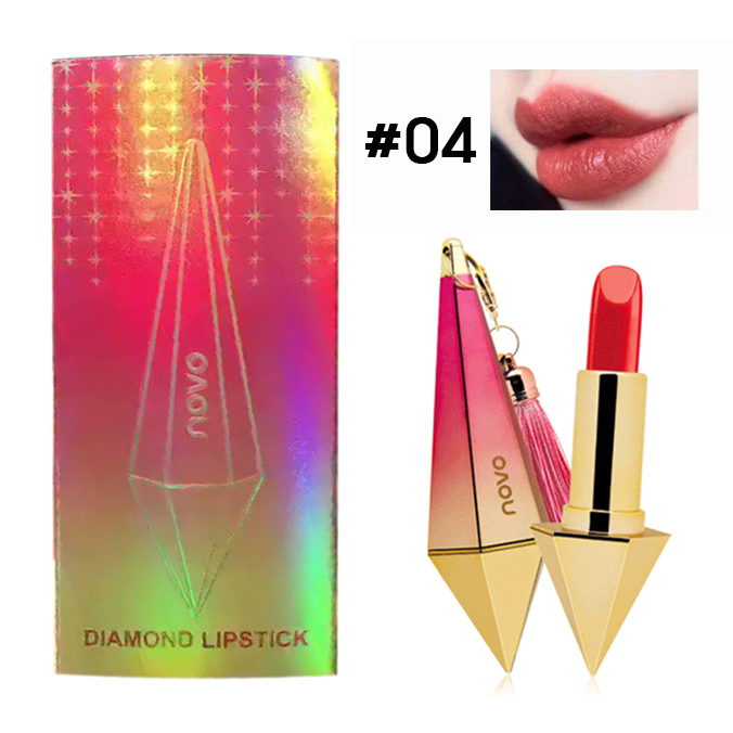 Novo Diamond Lipstick ลิปเพชรโนโว เบอร์ 04 ราคาส่งถูกๆ W.90 รหัส L41