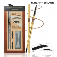 Browit By Nongchat Pro Slim Brow Pencil  CHERRY BROWN ราคาส่งถูกๆ W.52 รหัส KM680