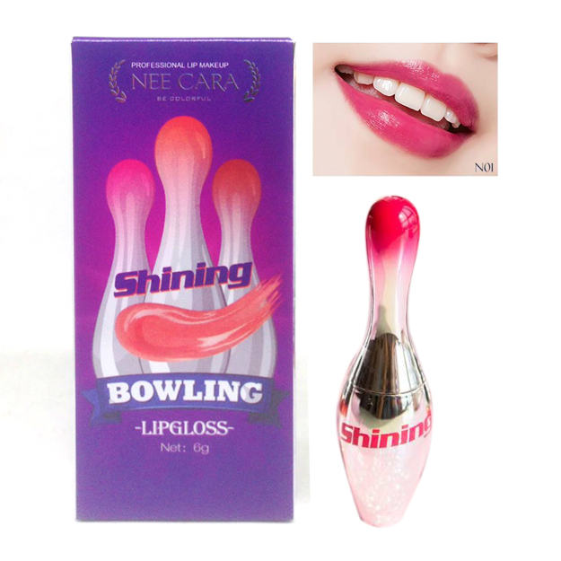 Nee Cara Shining Bowling lipgloss No.01 ราคาส่งถูกๆ W.35 รหัส L97
