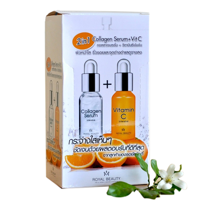 Royal Beauty Collagen Serum+Vit C (ขายยกกล่อง) ราคาส่งถูกๆ W.100 รหัส S17