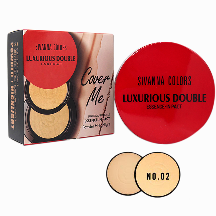 Sivanna Colors Cover Me luxurious Double Essence-In Pact HF6010 No.02 ราคาส่งถูกๆ W.120 รหัส MP332
