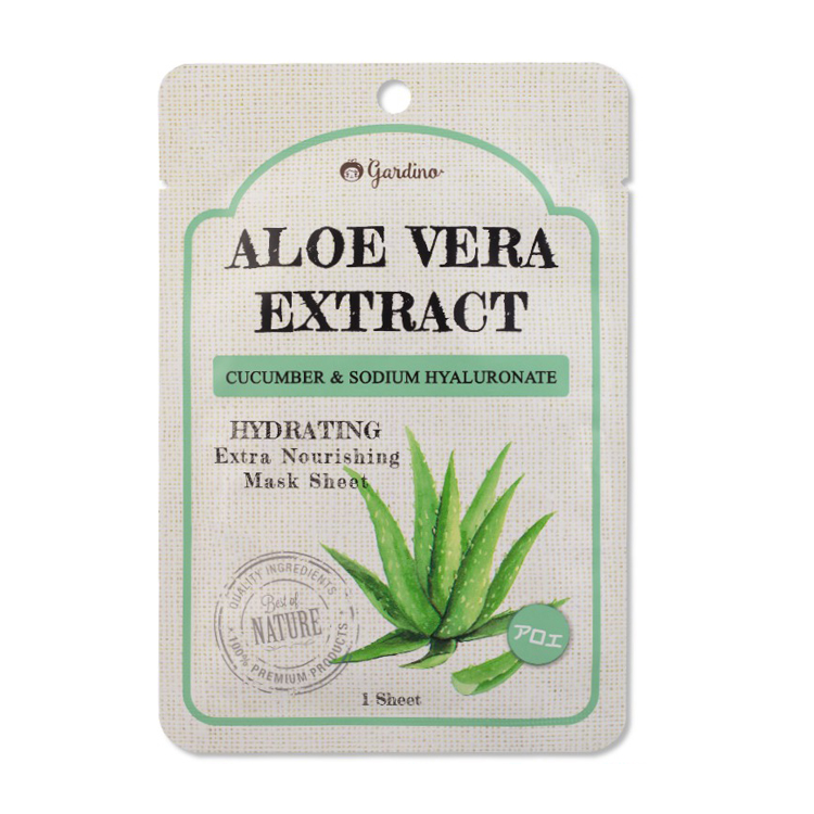 Aloe Vera Extract Cucumber  Sodium Hyaluronate Mask Sheet ราคาส่งถูกๆ W.45 รหัส FM68-2 0