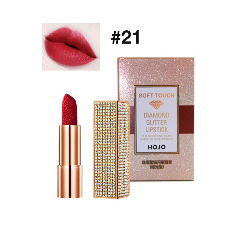 HOJO Soft Touch Diamond Glitter Lipstick No.21 ราคาส่งถูกๆ W.80 รหัส L356-2