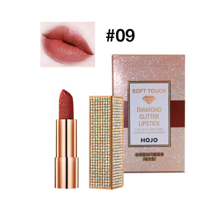 HOJO Soft Touch Diamond Glitter Lipstick No.09 ราคาส่งถูกๆ W.80 รหัส L356-1