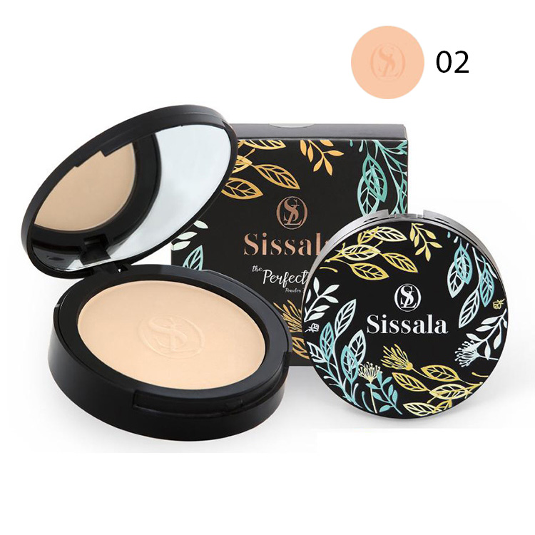 SISSALA แป้งพัฟผสมรองพื้น POWDER FOUNDATION NO.02 ราคาส่งถูกๆ W.80 รหัส MP155-2