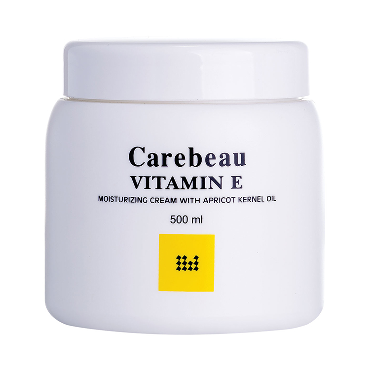 Carebeau Vitamin E Body Cream สูตรอ่อนโยน ผิวใส ออร่า 500 g ราคาส่งถูกๆ W.555 รหัส BD613