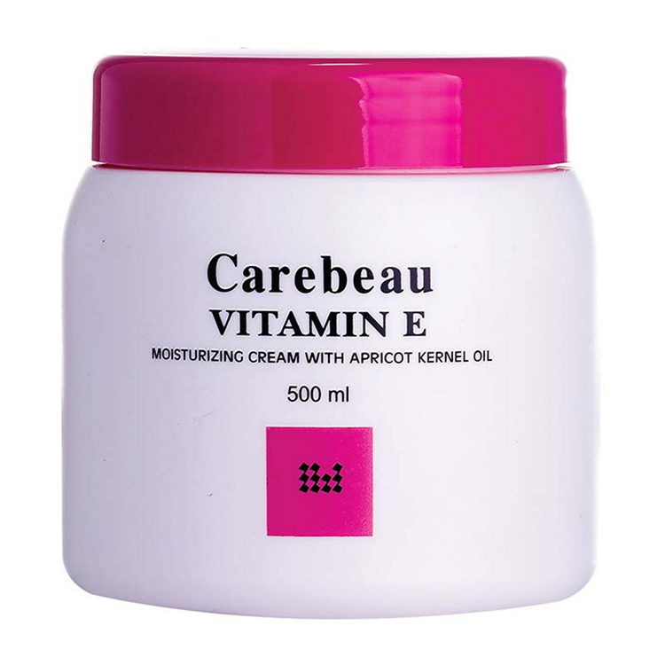 Carebeau Vitamin E Body Cream สูตรเข้มข้นขาวอมชมพู 500 g. ราคาส่งถูกๆ W.555 รหัส BD200