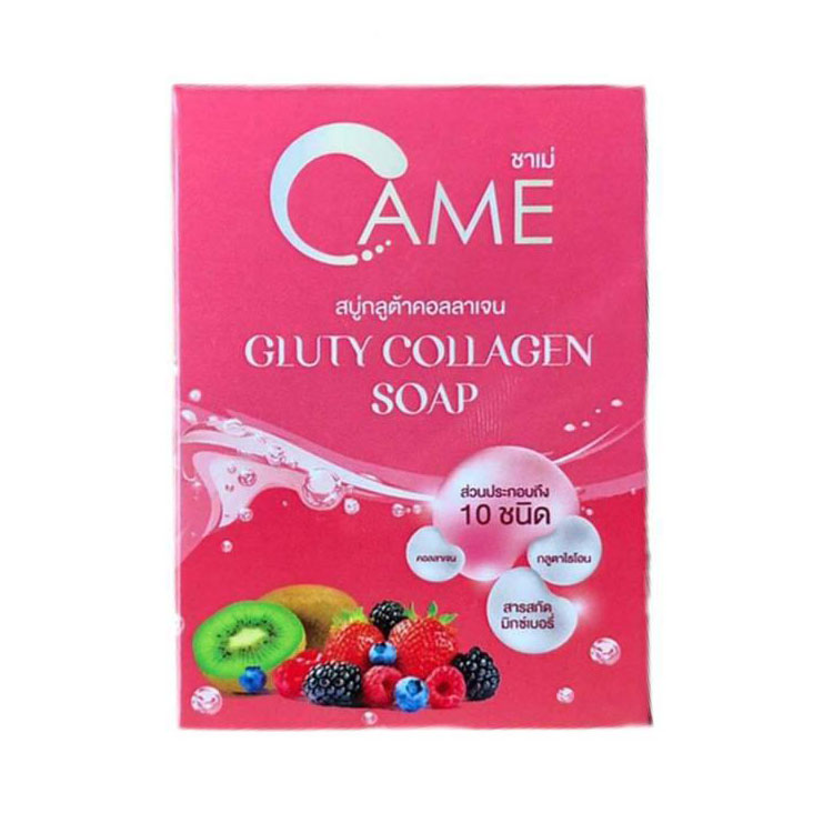 สบู่ชาเม่ Came Gluty Collagen Soap 100 กรัม ราคาส่งถูกๆ W.100 รหัส SP115