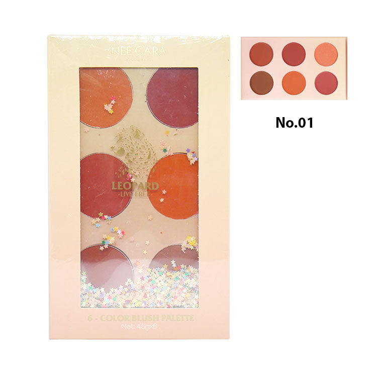 NEE CARA 6-color blush palette N606 No.01 ราคาส่งถูกๆ w.155 รหัส BO505