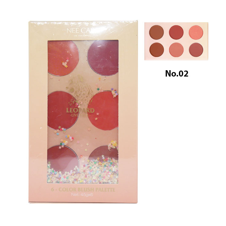 NEE CARA 6-color blush palette N606 No.02 ราคาส่งถูกๆ w.155 รหัส BO506