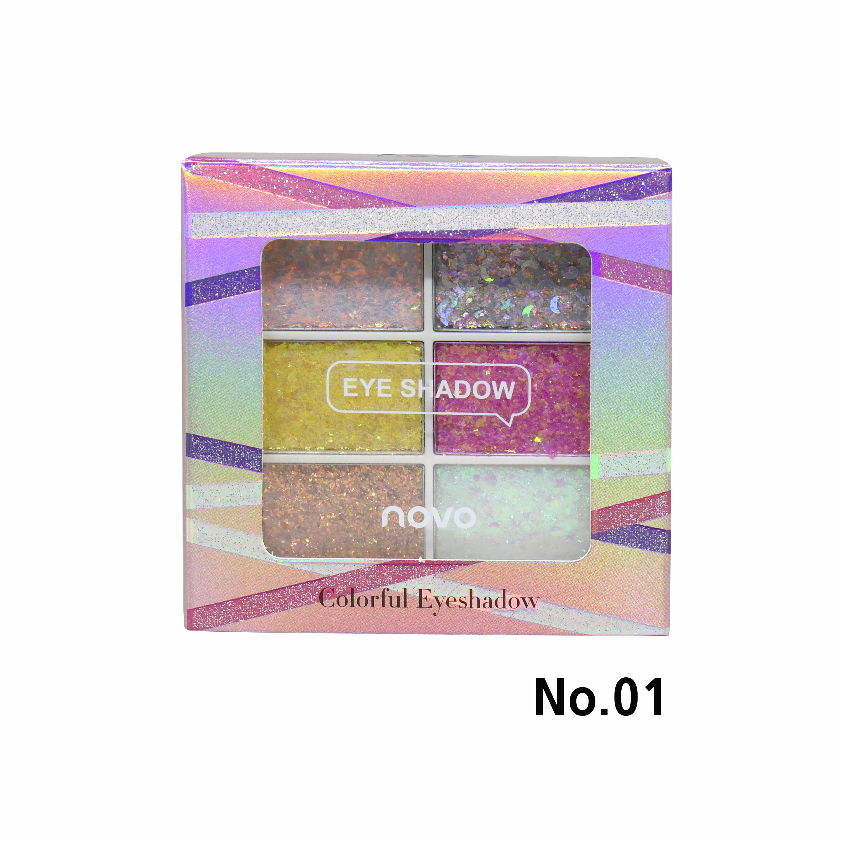 NOVO Colorful Eyeshadow No.01 ราคาส่งถูกๆ W.75 รหัส ES412-1