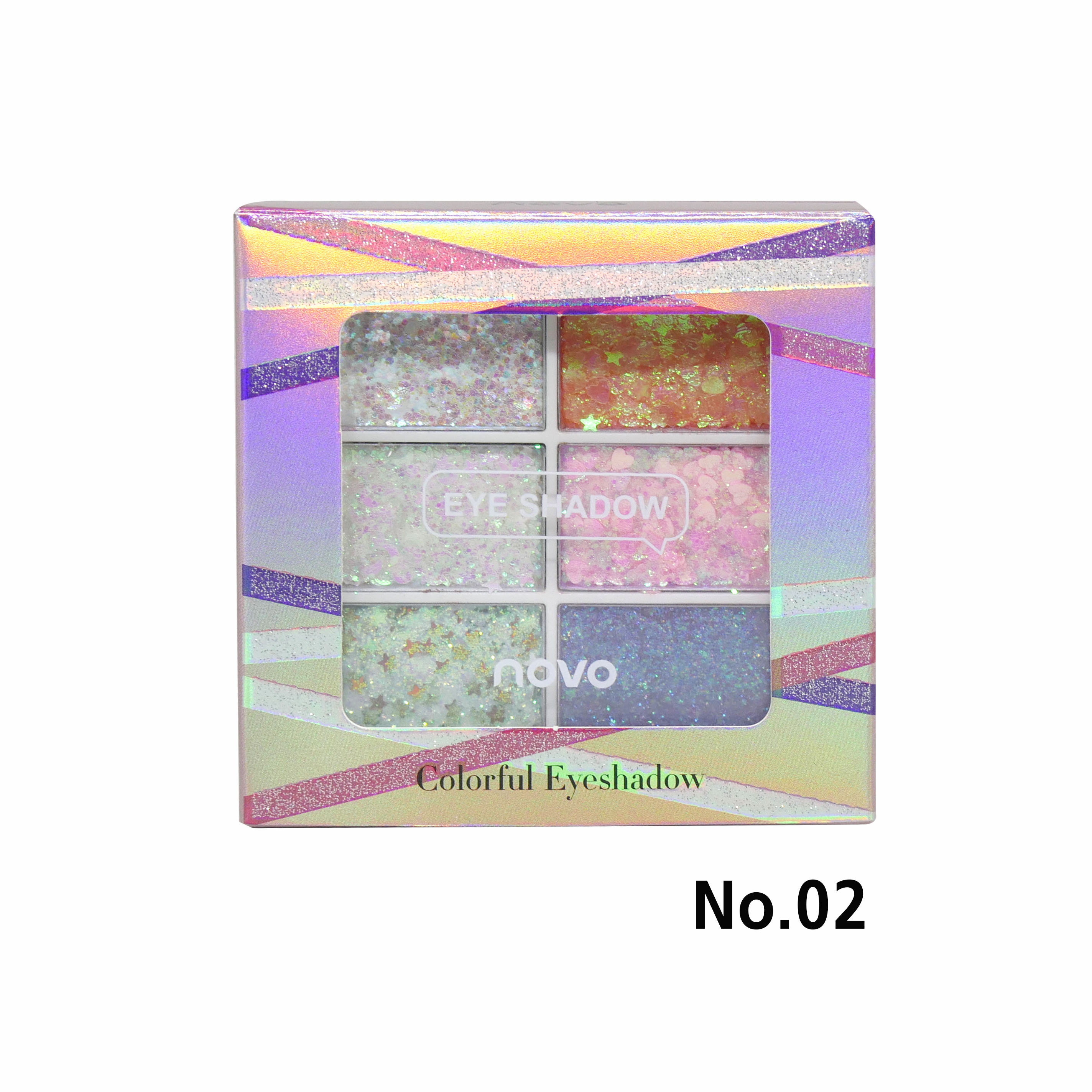 NOVO Colorful Eyeshadow No.02 ราคาส่งถูกๆ W.75 รหัส ES412-2