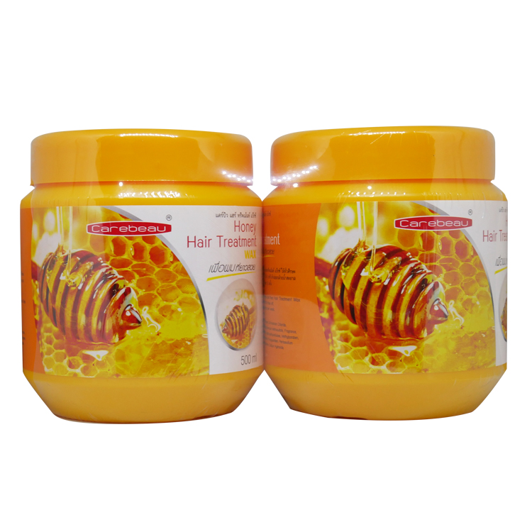Carebeau Honey Hair Treatment Wax 500 ml. ทรีทเม้นท์แพ็คคู่ 1 แถม 1 ราคาส่งถูกๆ W. 1100 รหัส H169